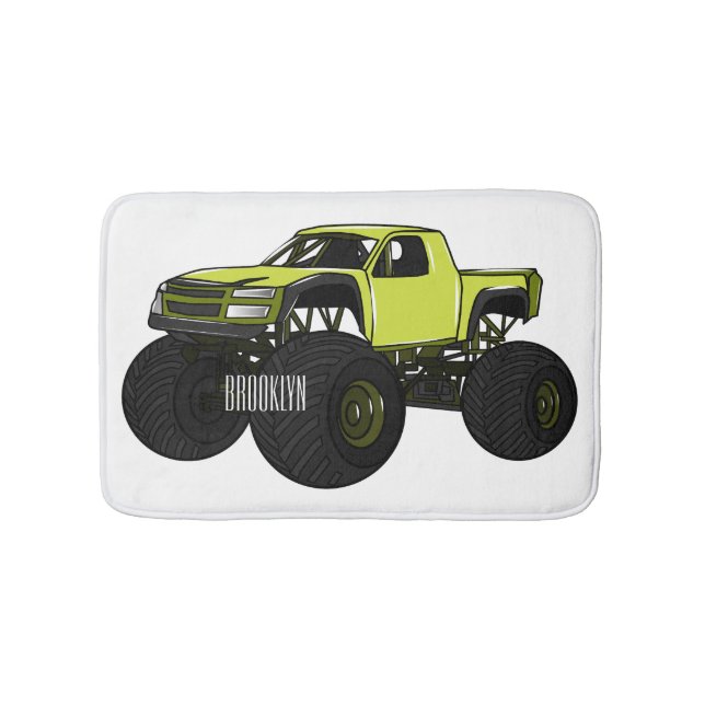 Tapis De Bain Illustration de camion monstre (Devant)