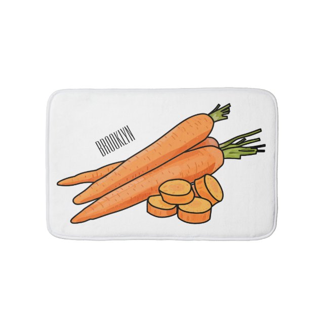 Tapis De Bain Illustration de carotte (Devant)