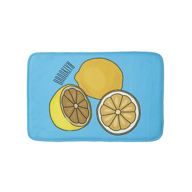 Tapis De Bain Illustration de citron (Devant)