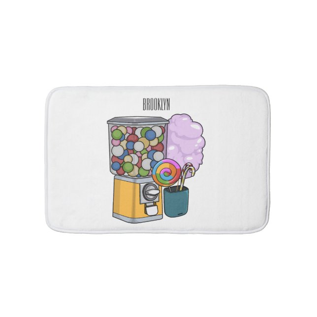 Tapis De Bain Illustration de dessin de bonbon (Devant)