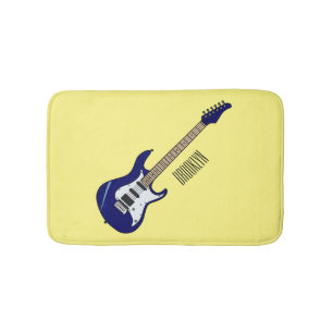 Tapis De Bain Illustration de guitare électrique