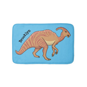 Tapis De Bain Illustration de la caricature de dinosaure du para