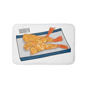 Tapis De Bain Illustration de la tempura crevette