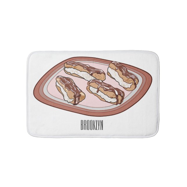Tapis De Bain Illustration de l'éclair de chocolat (Devant)