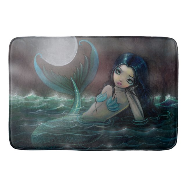 Tapis De Bain Illustration de l'Imaginaire mignon de la sirène d (Devant)