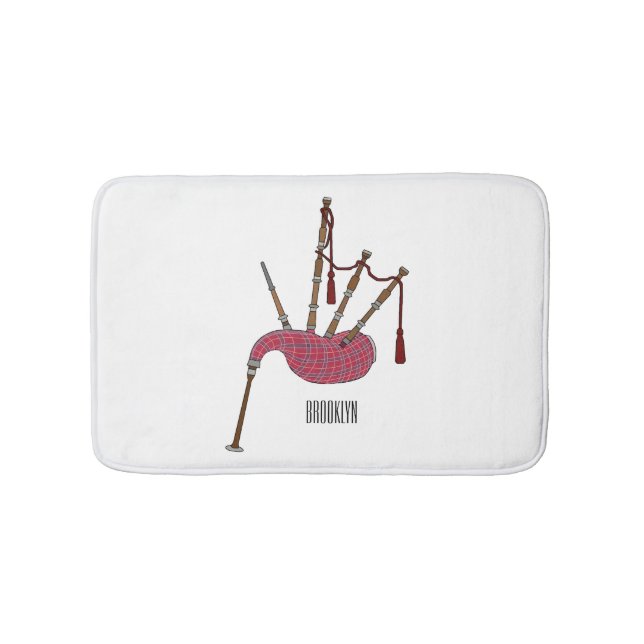 Tapis De Bain Illustration de pipes (Devant)