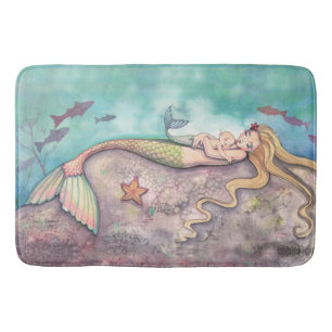 Tapis De Bain Illustration d'Imaginaire de Mermaid Lullaby Merma
