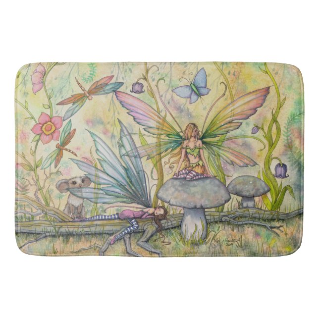 Tapis De Bain Illustration d'Imaginaire Fairy Friends (Devant)
