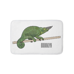 Tapis De Bain Illustration du caméléon de Jackson