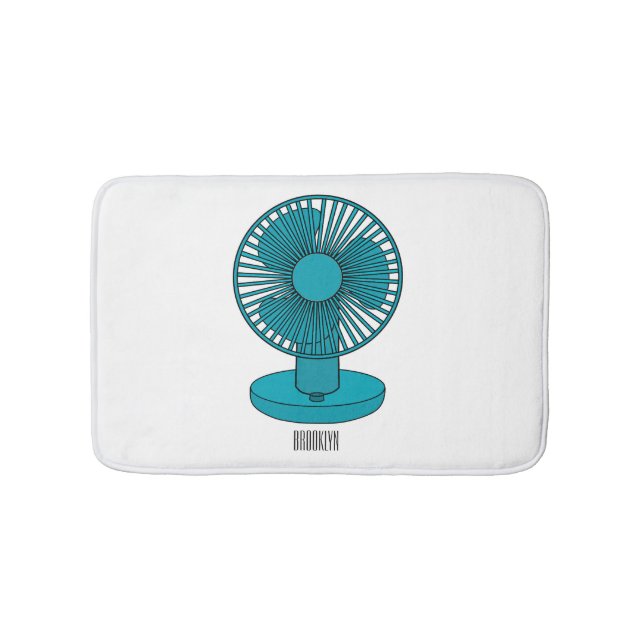 Tapis De Bain Illustration du ventilateur (Devant)
