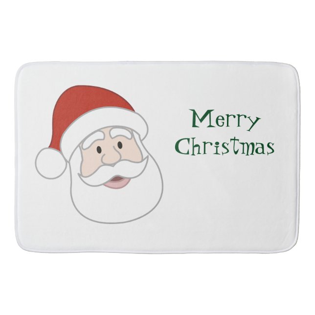 Tapis De Bain Illustration et texte du père noël (Devant)