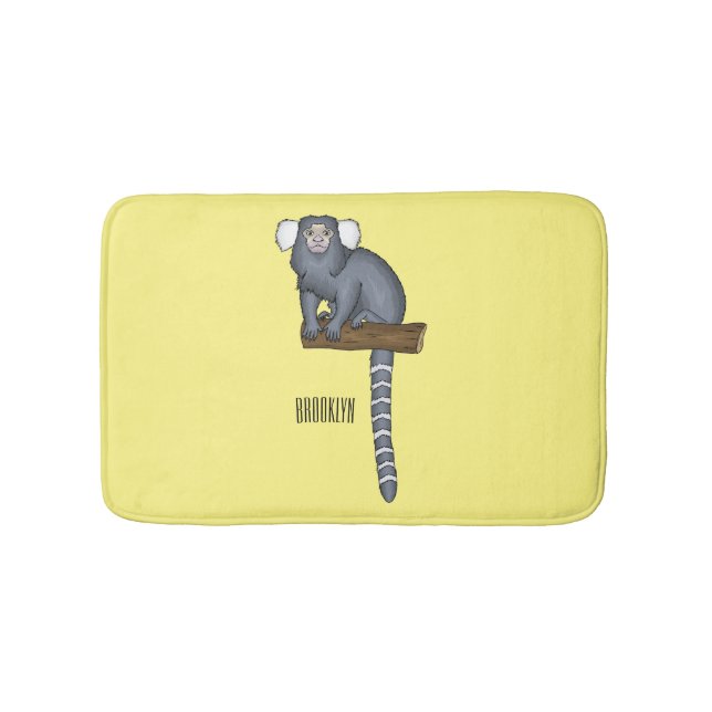 Tapis De Bain Illustration marmoset commune (Devant)