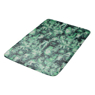 Tapis De Bain Image Abstraite en mosaïque sculptée, dans les ton