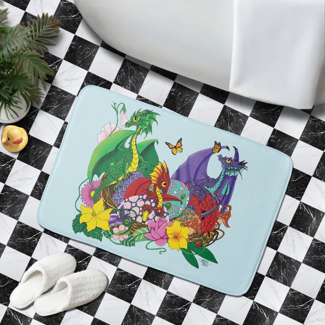 Tapis De Bain Imaginaire de nid de bébé dragon (Créateur téléchargé)