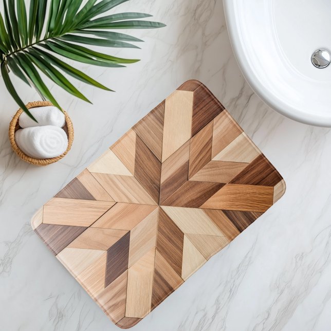 Tapis De Bain Imitation Wooden Tile (Créateur téléchargé)
