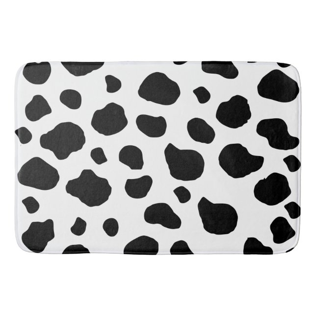 Tapis De Bain Impression De Vache, Motif De Vache, Spots De Vach (Devant)