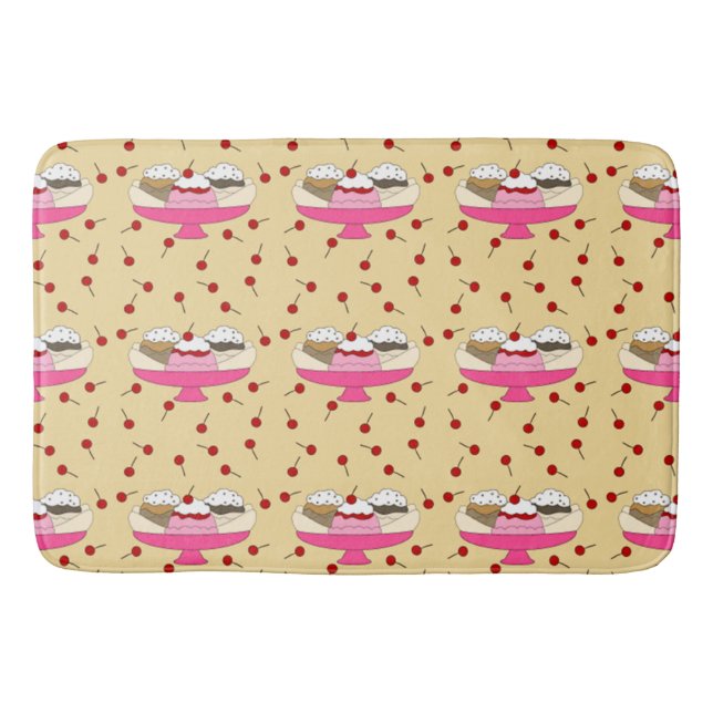 Tapis De Bain Impression fractionnée de banane (Devant)