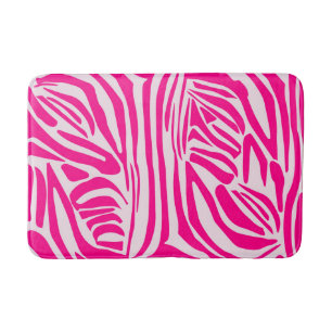 Tapis De Bain Impression zèbre rose