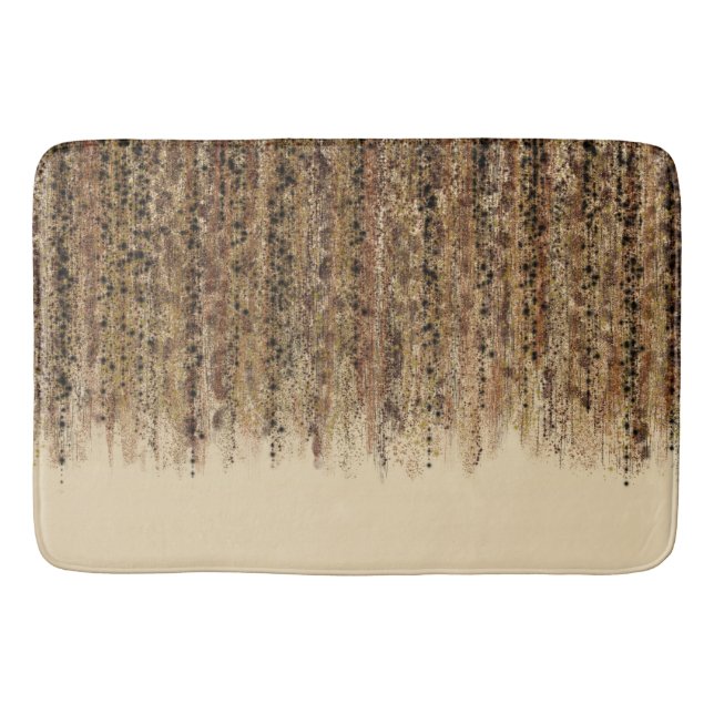 Tapis De Bain Imprimé Abstrait Glamour Safari Exotique Moderne (Devant)