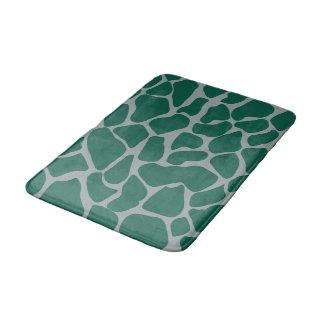 Tapis De Bain Imprimé girafe émeraude vert nordique de luxe 