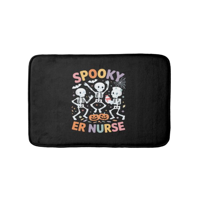 Tapis De Bain Infirmière Cute Halloween Éffrayant Essentiel T-Sh (Devant)