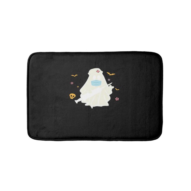 Tapis De Bain Infirmière éffrayante Praticien Cute Halloween Sur (Devant)