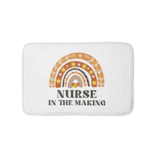 Tapis De Bain Infirmière en devenir Vintage arc-en-ciel