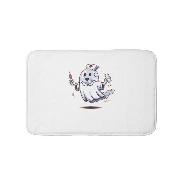 Tapis De Bain infirmière fantôme T-shirt classique (Devant)