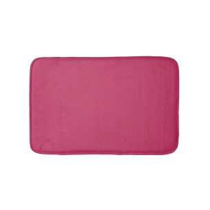 Tapis De Bain Innuendo rose foncé, couleur solide Rose rose
