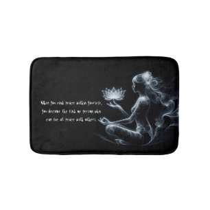Tapis De Bain Instructeur de Yoga Méditation Lotus Pose Lumineus
