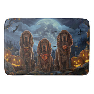 Tapis De Bain Irish Red Setter Halloween Éffrayant