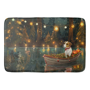 Tapis De Bain Jack Russell Christmas Festive Voyage