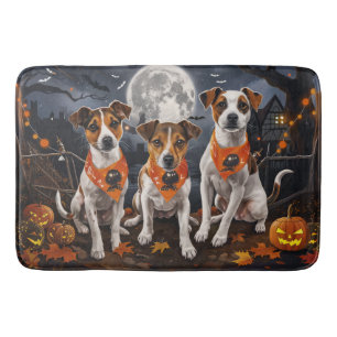 Tapis De Bain Jack Russell Halloween Éffrayant