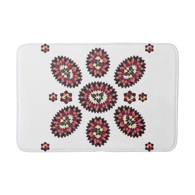 Tapis De Bain Jacquard floral (Devant)