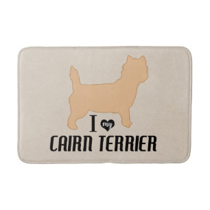 Tapis De Bain J'aime ma salle de bain Cairn Terrier