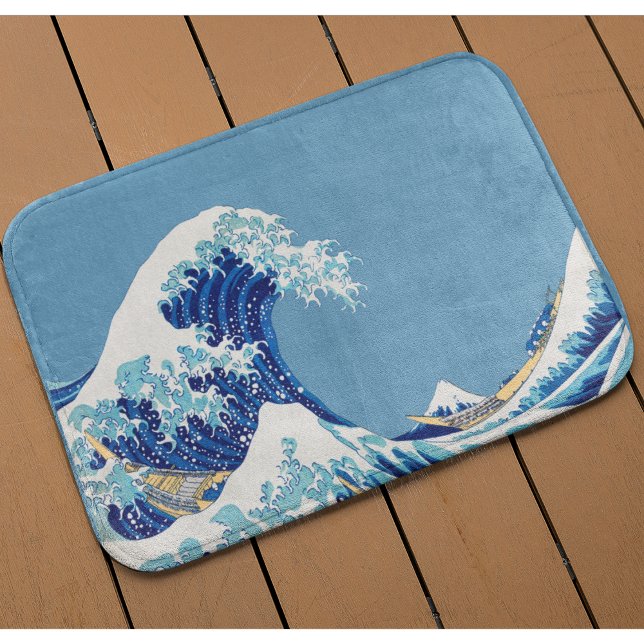 Tapis De Bain Japon Wave Japandi Japon mer Japon (Créateur téléchargé)
