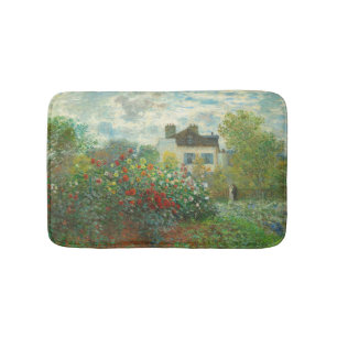 Tapis De Bain Jardin d'artiste de Monet à Argenteuil Peinture