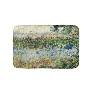 Tapis De Bain Jardin de Vincent van Gogh   en fleur, Arles, 1888