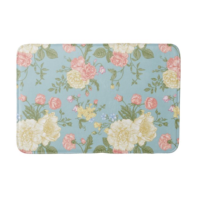 Tapis De Bain Jardin Peony motif floral (Devant)
