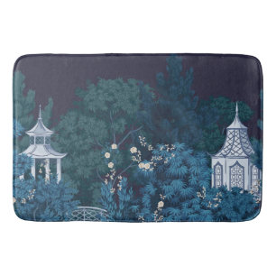 Tapis De Bain Jardins de la Lune enchantés Chinoiserie