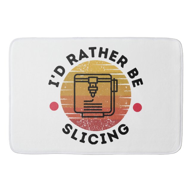 Tapis De Bain Je préfère trancher (Devant)