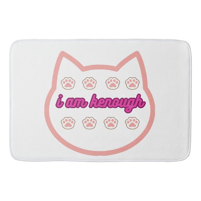 Tapis De Bain Je suis kassez t-shert cat (Devant)