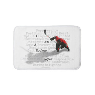 Tapis De Bain Je suis un joueur de hockey