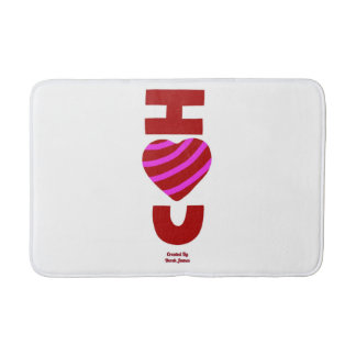 Tapis De Bain Je T'Aime Mat Bain Moyen
