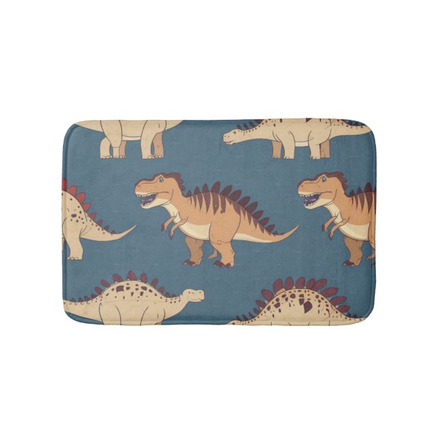 Tapis De Bain Jjurassique préhistorique t rex dinosaure motif (Devant)
