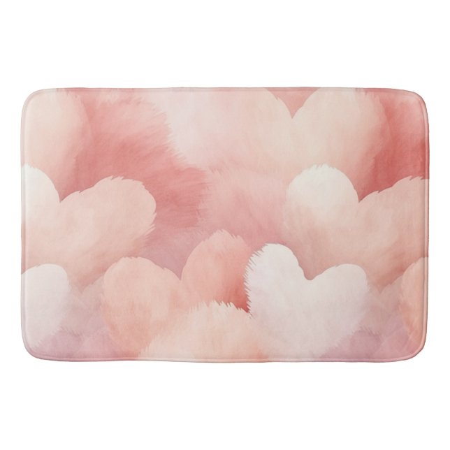 Tapis De Bain Joli Coeur rose (Devant)