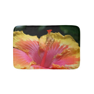 Tapis De Bain Jolie fleur d'Hibiscus gros plan