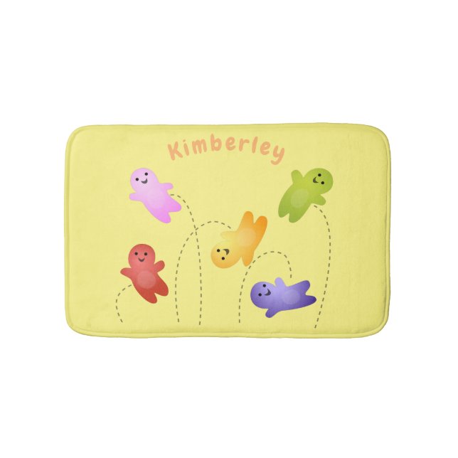 Tapis De Bain Jolie gelée bébés bonbons bonbons dessin animé (Devant)