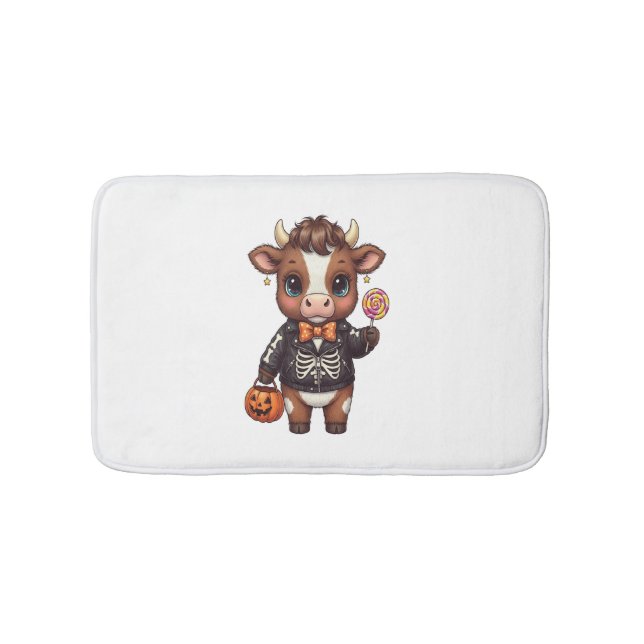Tapis De Bain Jolie Halloween Highland Cow (Devant)
