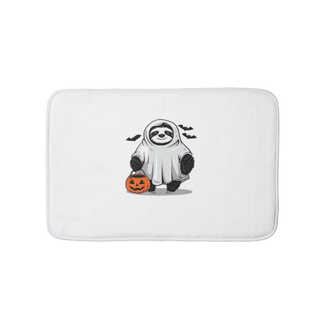 Tapis De Bain Jolie T-shirt Halloween Sloth Adorable et Éffrayan (Devant)